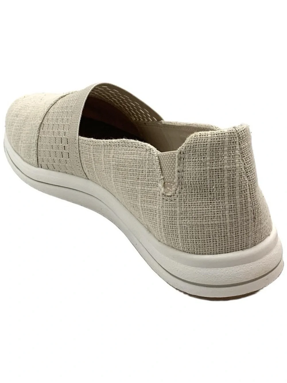NEW Clarks Women's Cloudsteppers Slip-On Flats in Beige